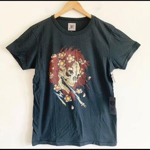 Ed Hardy Archive Lightning Skull Tee Shirt Small